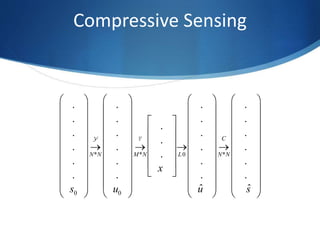 Compressive Sensing Basics - Medical Imaging - MRI | PPTX