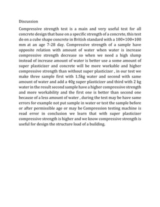 Compressive strength of concrete cubs | PDF