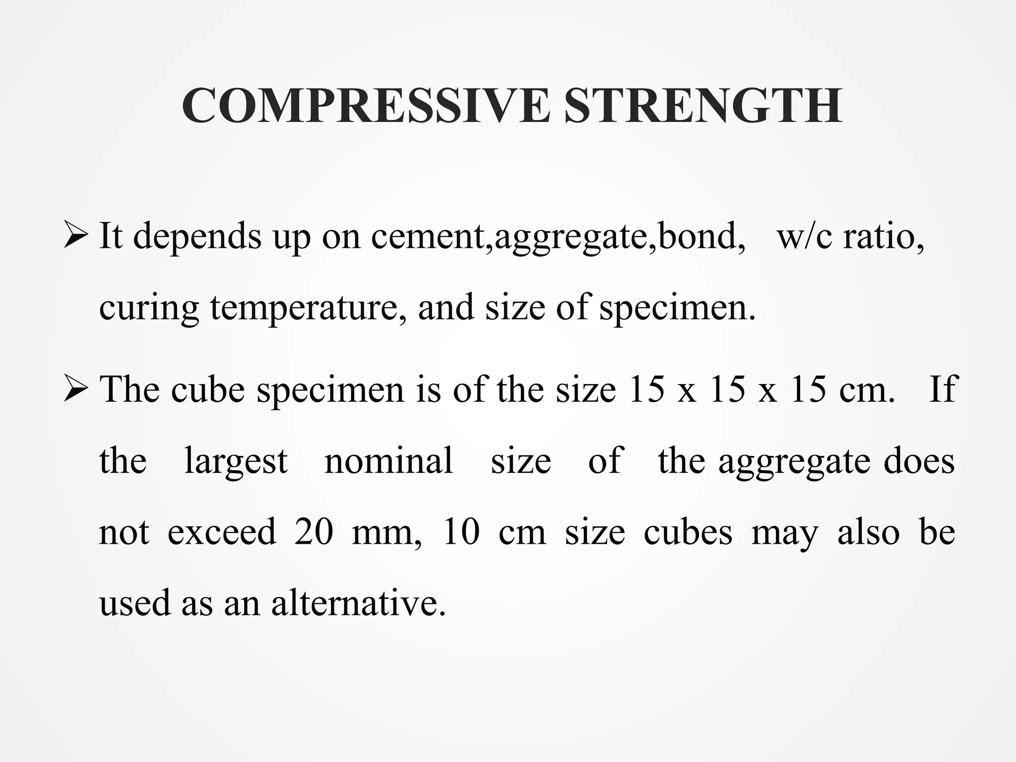 Compressive strength test on concrete | PPTX | Physics | Science