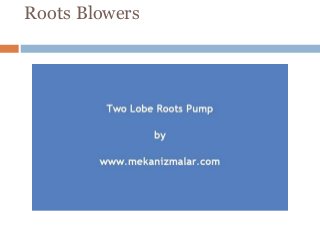 Roots Blowers
 