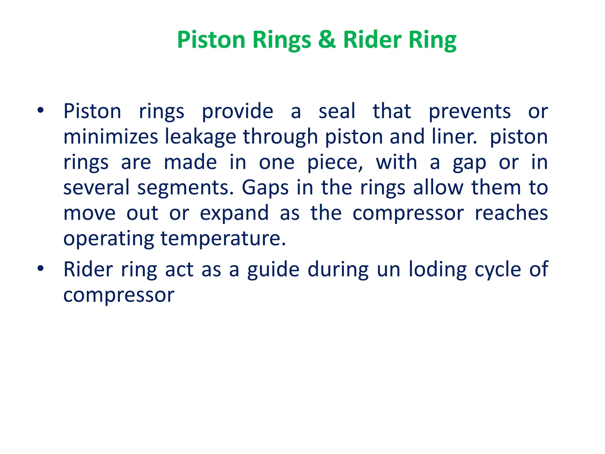 Compressor Rider Band Compressor Presentation including all types | PDF