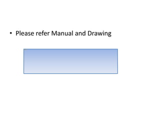 • Please refer Manual and Drawing
 