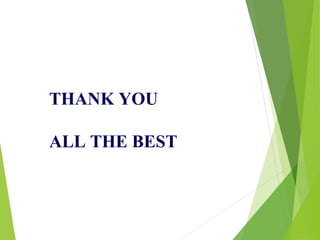 THANK YOU
ALL THE BEST
 