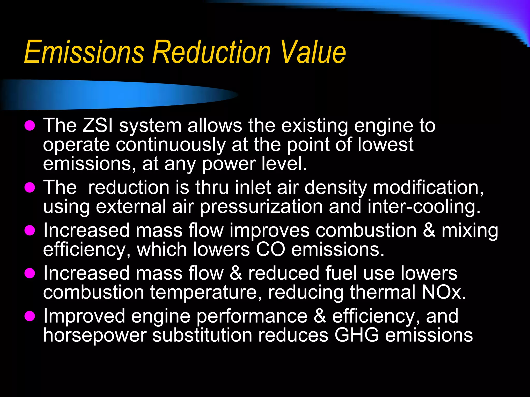  Power Generationthru inlet air pressurization and intercooling.