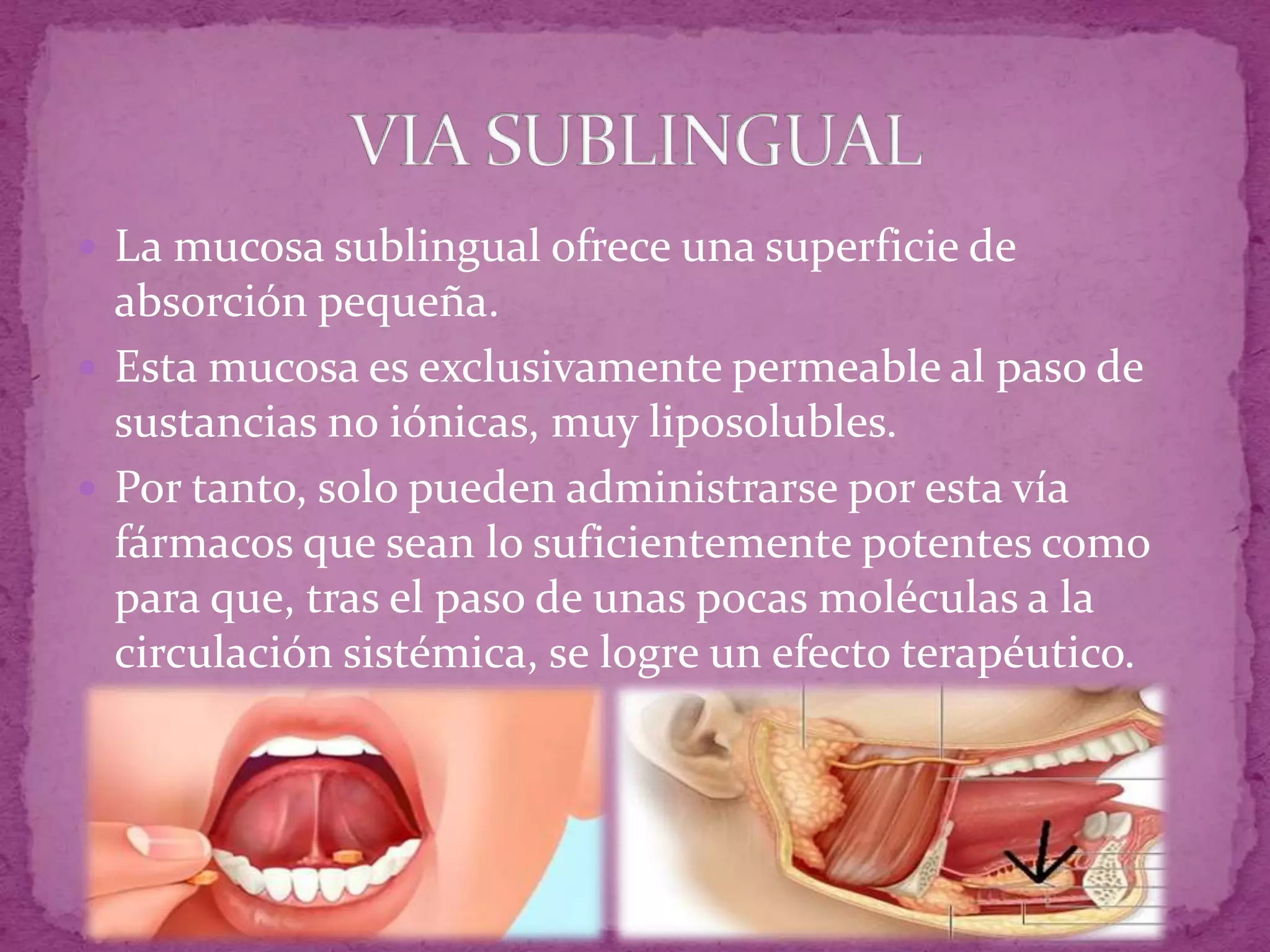 Comprimidos sublinguales | PPTX