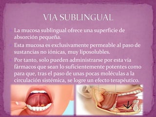 Comprimidos sublinguales | PPTX