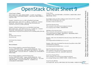 Clouds and Tools: Cheat Sheets & Infographics | PDF