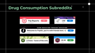 47
Drug Consumption Subreddits
 