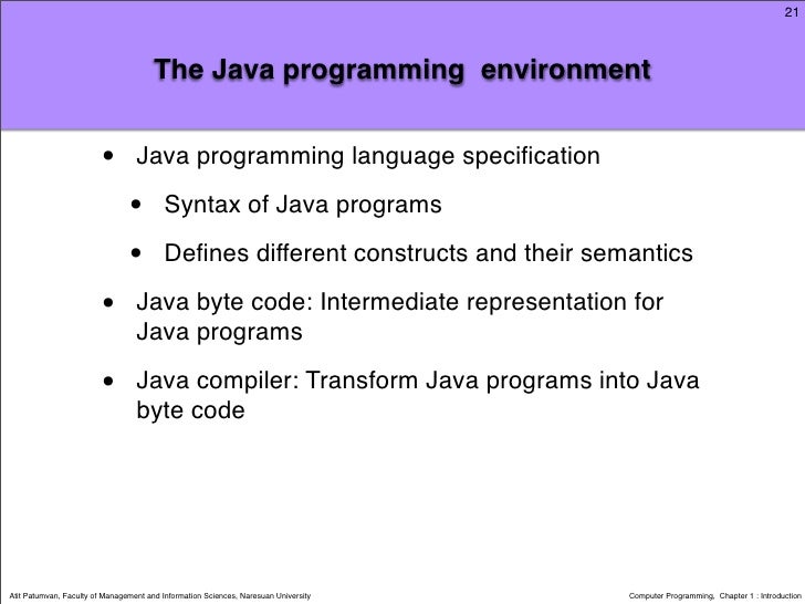 Computer Programming: Chapter 1
