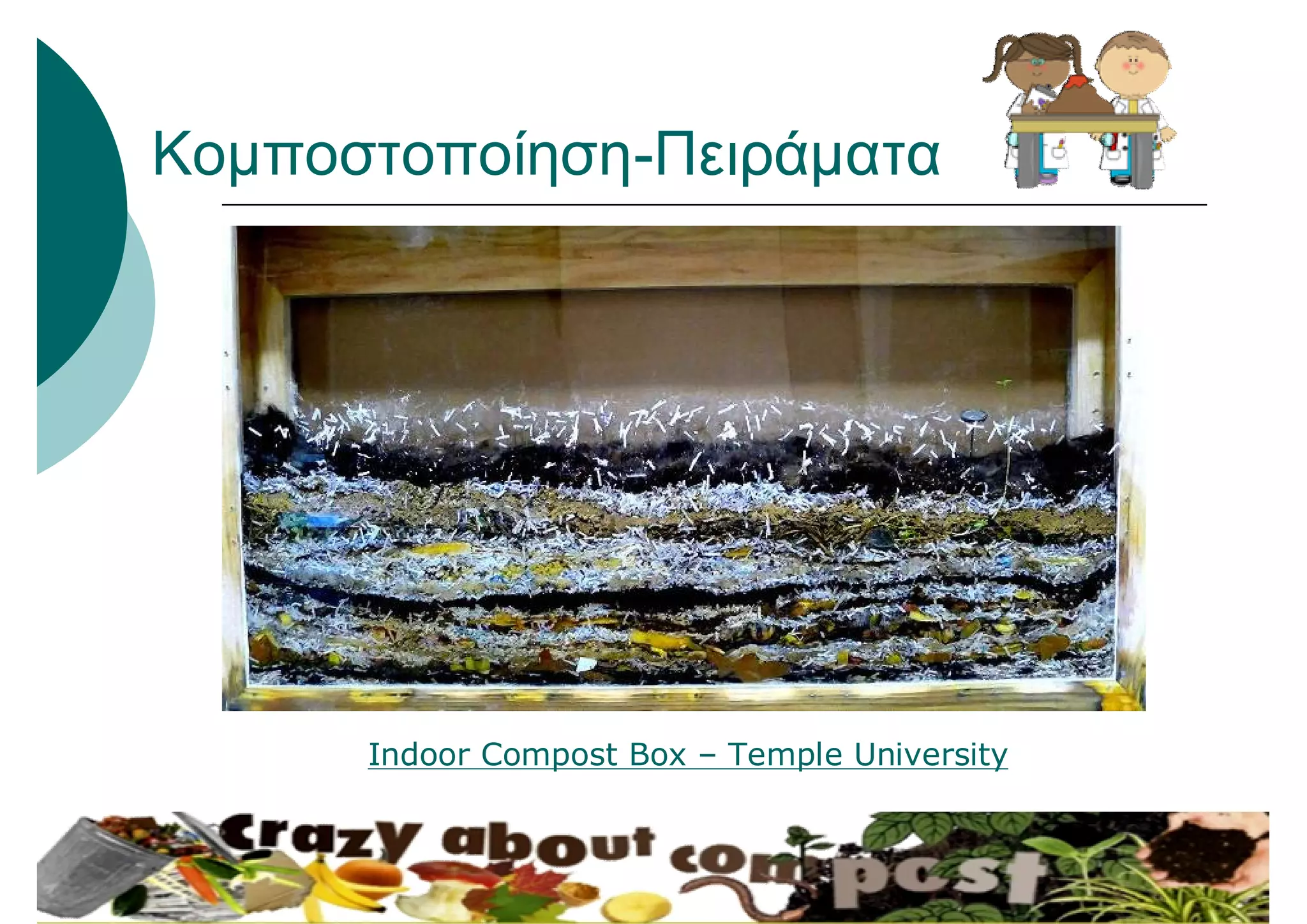 Κομποστοποίηση-Πειράματα
Indoor Compost Box – Temple University
 
