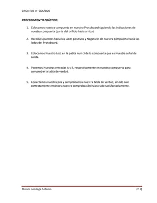 Comprobación de la compuerta lógica nand