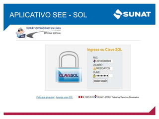 APLICATIVO SEE - SOL
 