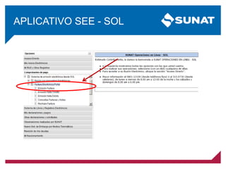 APLICATIVO SEE - SOL
 