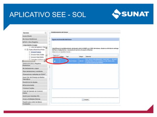 APLICATIVO SEE - SOL
 
