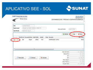 APLICATIVO SEE - SOL
 