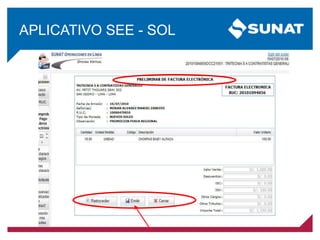 APLICATIVO SEE - SOL
 