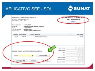 APLICATIVO SEE - SOL
 