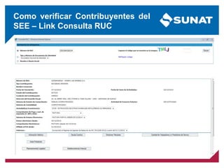Como verificar Contribuyentes del
SEE – Link Consulta RUC
 