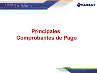 Principales
Comprobantes de Pago
 