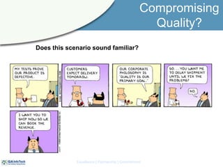 Compromising Quality? Does this scenario sound familiar?  