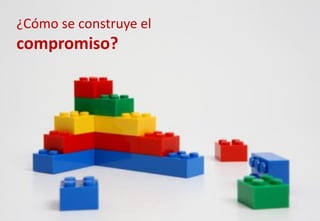 ¿Cómo se construye el
compromiso?
 