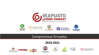 Compromisos firmados
2018-2021
 