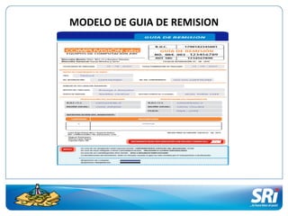 MODELO DE GUIA DE REMISION
 
