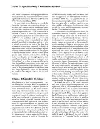 Compstat challenges and opportunities | PDF