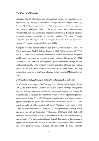 Compstat strategic police management for effective crime deterrence in ...
