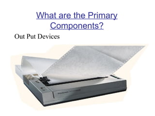 What are the Primary
Components?
Out Put Devices

 