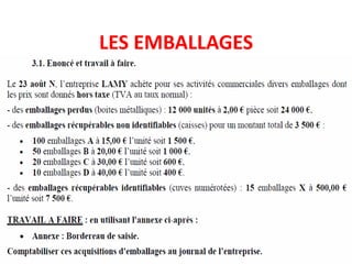 LES EMBALLAGES
 