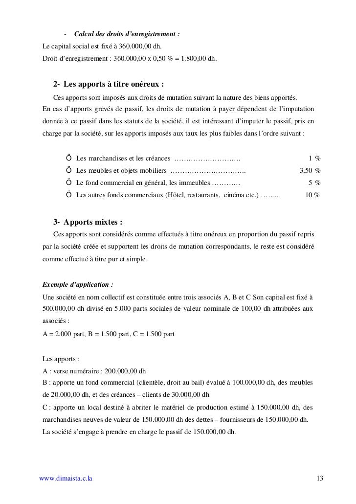 Exemple De Société En Nom Collectif  Le Meilleur Exemple