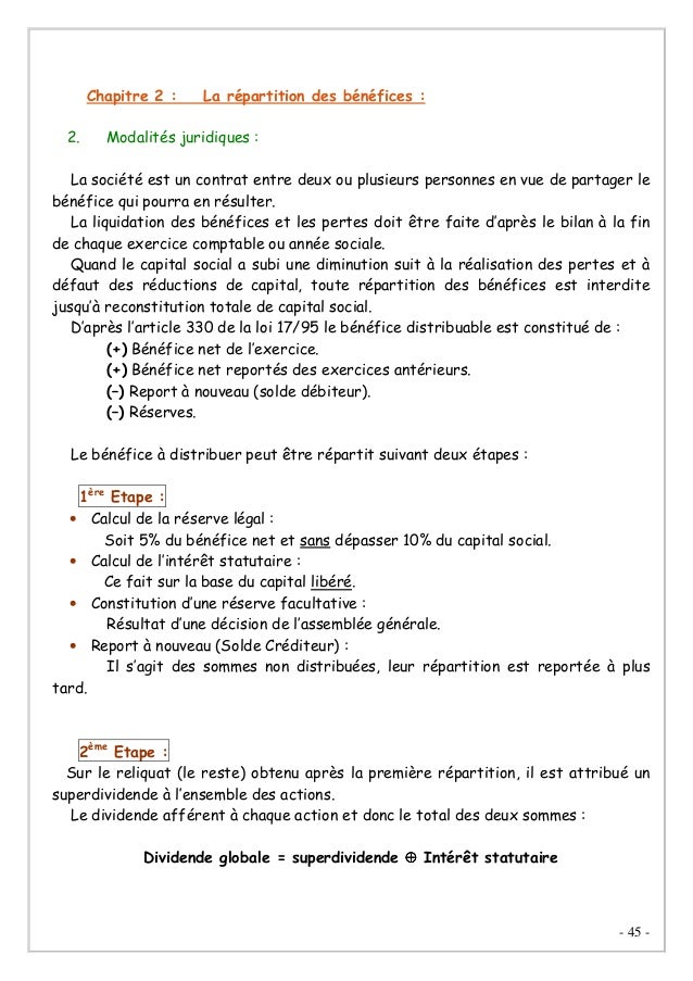 Comptabilite Des Societes Semestre 4 Comptabilite Des Societes Semestre 4