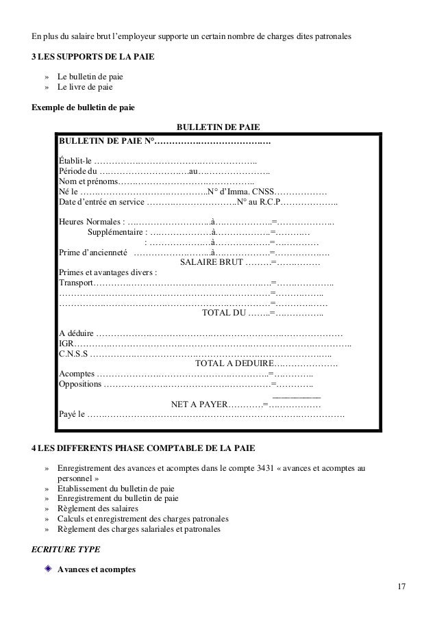 lettre demande acompte sur salaire