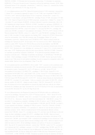 TRAVAIL A FAIRE : 1°) Présenter tous les documents commerciaux. 2°) Journaliser ces opérations.
EXERCICE : 57 Au cours du mois de mars, l’entreprise a effectué les opérations suivantes : 02/03 : Reçu
de Kamal la facture N°245 comportant : montant brut ? , rabais 8 % ; remise 3 % ; ristourne hors facture
100 000 HT ; net commercial 713 920. Page 26 sur 148
27. www.planeteexpertises.com 07/03 : Adressé à Comlan la facture N°1589 comportant : montant brut
? ; Rabais 10 % ; escompte de règlement en espèce 2 % soit 27 000 ; port récupérable 35 400 TTC ;
TVA 18 %. 10/03 : Adressé à Codjo la facture N°2312 comportant : montant brut ? ; remise 5 % ;
escompte 2 % sous huitaine ; port payé 59 000 TTC ; emballage 50 pour 177 000 ; net à payé 1 357 000
TTC. 15/03 : Reçu de Fréguste la facture N°4925 comportant : montant brut ? ; Rabais 7 % ; remise 3 %
; escompte 1 % ; port forfaitaire 40 000 HT ; le total de réduction à caractère commerciale s’élève à 48
950. Règlement par chèque bancaire. TRAVAIL A FAIRE : Journaliser ces opérations. EXERCICE : 58
L’entreprise ABC réalise les opérations suivantes au cours du mois de juillet 2002 : 02/07 : Facture N°653
à Houmè montant brut 8 000 000 ; remise 10 % rabais 5 % ; port payé 826 000 TTC ; emballage 100
caisses pour 306 800 ; escompte 2 % pour paiement sous huitaine ; TVA 18 %. 05/07 : Facture A 401 de
Houssou montant brut 5 000 000 ; remise 5 % ; rabais 10 % : port 700 000 HT ; emballage 60 cartons
pour 113 280 ; escompte 2 % pour règlement sous huitaine. 06/07 : Facture d’av N°5635 à Houmè pour
retour des marchandises : brut 3 000 000 contenues dans 20 emballages. Rabais 10 % sur les
marchandises conservées ; transport pour retour 150 000 HT. 07/07 : Houmè restitue la moitié des
emballages de l’opération du 02/07. 20 sont repris à 80 % et conserve le reste. 08/07 : Houmè règle la
moitié de sa dette. 09/07 : Facture d’av N°84 de Houssou retour de marchandises : brut 800 000
contenus dans 10 emballages ; rabais 10 % sur les marchandises non retournées transport pour retour 50
000 HT. 10/07 : Restitution du ¼ des emballages de l’opération du 5/7 repris à 75 % ; le reste conservés
pour usage. 18 /07 : Règlement pour solde de la dette envers Houssou. TRAVAIL A FAIRE : Enregistrer
ces opérations au journal de l’entreprise. EXERCICE : 59 Au début de la période la situation d’une
entreprise se présente ainsi : - Emballages récupérables non identiques 16 250 000 dont 7 500 000 chez
les clients - Clients emballages consignés 9 558 000 TRAVAIL A FAIRE : Sachant que le prix d’achat
unitaire est de 2 500, trouver le stock global d’emballage, le stock en magasin en consignation relative à la
situation initiale. Quel est le prix de consignation ? Page 27 sur 148
28. www.planeteexpertises.com EXERCICE : 60 La société ‘’TAV’’ a recours à votre compétence pour
le traitement des opérations du mois de novembre 1997. Les opérations peuvent être résumées à travers
les documents ci-après : Document N°1 : le 07/11/97 adressé à : a) Codjo : facture N°V-140
(marchandises A) net à payer 2 124 000 F TTC ; emballages 17 700. b) Cossi : facture N° V-141
(marchandises B) 885 000 F TTC ; port 70 800 F TTC. c) Paul : facture N° V-142 (marchandises C).
Brut Remise 160 000 10 000 NC 1 TVA 18 % Port TTC Emballages (10 caisses) 150 000 27 000 3 540
8 850 Net à payer 189 390 Document N°2 : le 09/11/97 - Achat par chèque bancaire de marchandises B
106 200 TTC ; escompte 2 % sous huitaine. - Vente au comptant contre espèce 141 600 TTC ; chèque
bancaire certifiés 141 600 TTC. - Rabais accordé à Codjo 17 700 TTC. Document N°3 : le 14/11/97 -
Reçu de la banque un avis de crédit indiquant un virement du client Codjo pour solde de son compte. -
Restitution des emballages par Codjo. Document N°4 : le 15/11/97 Facture N°AV retour de marchandises
de Paul 60 000. Document N°5 : le 16/11/97 Page 28 sur 148
29. www.planeteexpertises.com Règlement en espèce reçu de Paul pour solde avec notification de
conserver les emballages. Document N°6 : le 20/11/97 factures reçues de : - Pierre : facture N°A-199
brut (marchandises A) : 1 000 000 ; rabais 10 % ; escompte 2 % (si paiement au comptant) ; port 150
000 (TVA 18 %). - Amoussou : facture N°A-410 brut (marchandises B) : 2 000 000 HT ; remise 5 % ;
escompte 2 % (si paiement au comptant) ; emballages 94 400 (20 caisses) ; port 17 500 HT payable à
destination. - Paulin : facture N° A-201 : brut (marchandises C) 800 000 ; port HT 100 000 ; escompte 2
% (pour paiement sous huitaine) ; emballages 47 200 (10 caisses) ; TVA 18 %. TRAVAIL A FAIRE :
Journaliser ces opérations. EXERCICE : 61 L’entreprise J.C. effectue au cours du mois de janvier les
opérations suivantes : 02/01 : Adressé à Sophie la facture N°20 comportant les éléments suivants :
montant brut 5 400 000 ; remise 5 % ; escompte de caisse 2 % ; port hors taxes 80 000 payé ce jour à la
charge du client ; emballages consignés 80 à 472 F ; emballages loués 300 000 ; rabais sur facture
antérieur hors taxes 400 000. 03/01 : Sophie retourne une partie des marchandises de la facture N°20
montant brut 1 200 000 ; port forfaitaire 25 000 ; restitution de 60 emballages et nous informe que 5 sont
utilisés, 8 volés et le reste est gardé. Retour total des emballages loués. 05/01 : Adressé la facture d’avoir
relative au retour du ,03/01 ; 20 des emballages retournés sont repris au 3/5 du prix de consignation.
08/01 : Reçu de N° 32 comportant les éléments : montant brut 7 000 000 ; remise 5 et 2 % ; escompte 1
% de règlement par CCP ; emballages consignés 125 à 354 F ; emballages loués 180 000 ; port TTC 59
000 ; TVA 18 % 12/01 : Payé par chèque les frais de déplacement de l’enfant du directeur 150 000 ; les
frais de publicité 60 000 ; les frais de vidange de la voiture 45 000 et les frais d’abonnement au journal
‘’LA NATION’’ 12 000. TRAVAIL A FAIRE : Enregistrez au journal classique les opérations du mois de
 