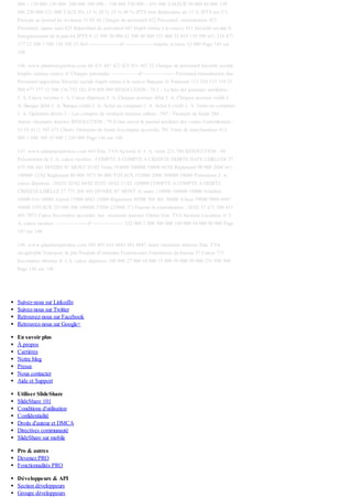 000 – 130 000 130 000- 280 000 280 000 – 530 000 530 000 – 651 000 VALEUR 50 000 80 000 150
000 250 000 121 000 TAUX 0% 15 % 20 % 25 % 40 % IPTS brut Réductions de 15 % IPTS net 2°)
Passons au journal les écritures 31/03 66 Charges de personnel 422 Personnel, rémunération 423
Personnel, oppos saisi 425 Répartition du personnel 447 Impôt retenu à la source 431 Sécurité sociale S/
Enregistrement de la paie 64 IPTS 0 12 500 30 000 62 500 40 800 153 400 23 010 130 390 651 210 477
377 12 500 7 500 130 390 23 443 -----------------d°----------------Impôts et taxes 52 080 Page 145 sur
148
146. www.planeteexpertises.com 66 431 447 422 423 431 447 52 Charges de personnel Sécurité sociale
Impôts retenus source S/ Charges patronales ---------------d°------------------Personnel rémunération due
Personnel opposition Sécurité sociale Impôt retenu à la source Banques S/ Paiement 113 310 113 310 52
080 477 377 12 500 136 752 182 470 809 099 RESOLUTION : 78 I – La liste des journaux auxiliaires :
J. A. Caisse recettes J. A. Caisse dépenses J. A. Chèques postaux débit J. A. Chèques postaux crédit J.
A. Banque débit J. A. Banque crédit J. A. Achat au comptant J. A. Achat à crédit J. A. Vente au comptant
J. A. Opération divers 2 – Les comptes de virement internes utilisés : 585 : Virement de fonds 588 :
Autres virements internes RESOLUTION : 79 Il faut ouvrir le journal auxiliaire des ventes Centralisation :
31/10 4111 585 673 Clients Virements de fonds Escomptes accordés 701 Vente de marchandises 413
000 1 040 760 18 000 1 250 000 Page 146 sur 148
147. www.planeteexpertises.com 443 Etat, TVA facturée S/ J. A. vente 221 760 RESOLUTION : 80
Présentation de J. A. caisse recettes : COMPTE A COMPTE A CREDITE DEBITE DATE LIBELLES 57
673 588 443 DIVERS N° MONT 01/02 Vente 354000 300000 54000 05/02 Règlement 98 000 2000 411
100000 12/02 Règlement 80 000 7073 80 000 TOTAUX 532000 2000 300000 54000 Présentons J. A.
caisse dépenses : DATE 02/02 04/02 05/02 10/02 11/02 180000 COMPTE A COMPTE A DEBITE
CREDITE LIBELLE 57 773 588 445 DIVERS N° MONT A/ marc 118000 100000 18000 A/timbre
10000 616 10000 A/prod 15000 6043 15000 Règlement 49500 500 401 50000 A/four 59000 9000 6047
50000 TOTAUX 251500 500 100000 27000 125000 2°) Faisons la centralisation : 28/02 57 673 588 411
443 7073 Caisse Escomptes accordés Aut. virements internes Clients Etat, TVA facturée Locations S/ J.
A. caisse recettes ------------------d°----------------- 532 000 2 000 300 000 100 000 54 000 80 000 Page
147 sur 148
148. www.planeteexpertises.com 588 445 616 6043 401 6047 Autre virements internes Etat, TVA
récupérable Transport de plis Produits d’entretien Fournisseurs Fournitures de bureau 57 Caisse 773
Escomptes obtenus S/ J.A. caisse dépenses 100 000 27 000 10 000 15 000 50 000 50 000 251 500 500
Page 148 sur 148
Suivez-nous sur LinkedIn
Suivez-nous sur Twitter
Retrouvez-nous sur Facebook
Retrouvez-nous sur Google+
En savoir plus
À propos
Carrières
Notre blog
Presse
Nous contacter
Aide et Support
Utiliser SlideShare
SlideShare 101
Conditions d'utilisation
Confidentialité
Droits d'auteur et DMCA
Directives communauté
SlideShare sur mobile
Pro & autres
Devenez PRO
Fonctionnalités PRO
Développeurs & API
Section développeurs
Groupe développeurs
 