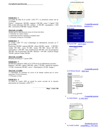 by Abderrahim Belmou...
by hassan1488
by El Moktar Benatti
by Abdel Hakim
by Arafah Lachhab
Comptabilite generale
exercices et ...
3165 views
la Facturation
12177 views
Comptabilite generale
4986 views
Comptabilité générale
s1 1442 views
Mr lakhouil cours de
comptabilité g... 1922 views
 