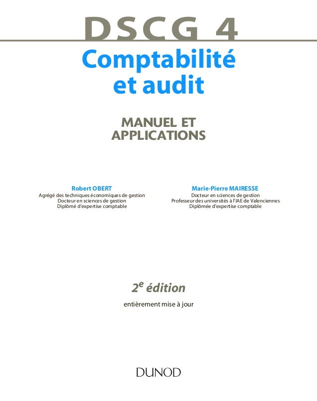 Comptabilité Et Audit Manuel Et Application - 