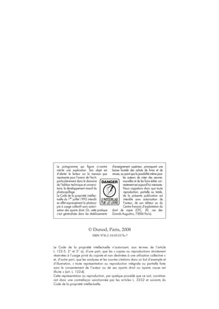 © Dunod, Paris, 2008
ISBN 978-2-10-053576-7
 