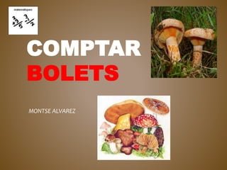 COMPTAR
BOLETS
MONTSE ALVAREZ
 
