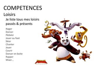 COMPETENCES
Activités
Qu’elles activités
permettent de
découvrir
mes compétences ?
 