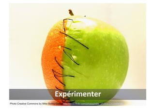 Expérimenter	
  
Photo Creative Commons by Mike Bailey-Gates http://www.flickr.com/photos/mbg_photos/2353599436/
 