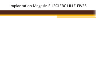Implantation Magasin E.LECLERC LILLE-FIVES 