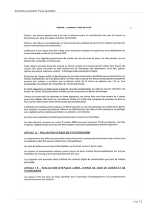 Projet de promotion d’une opération
Page 31
 
