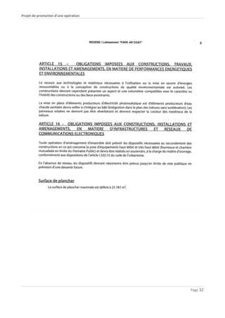Projet de promotion d’une opération
Page 32
 