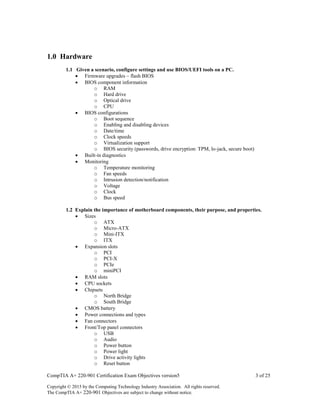 Comptia a-plus-220-901 | PDF