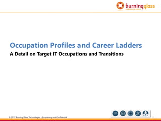 13
Occupation Profiles and Career Ladders
A Detail on Target IT Occupations and Transitions
© 2015 Burning Glass Technologies - Proprietary and Confidential
 