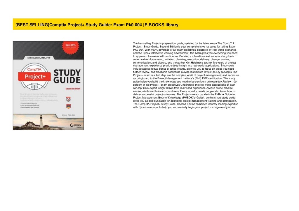  BEST SELLING Comptia Project Study Guide Exam Pk0 004 E BOOKS Library