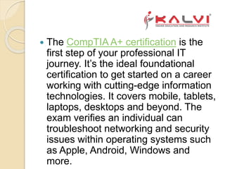 Comp tia a+ certification | PPTX