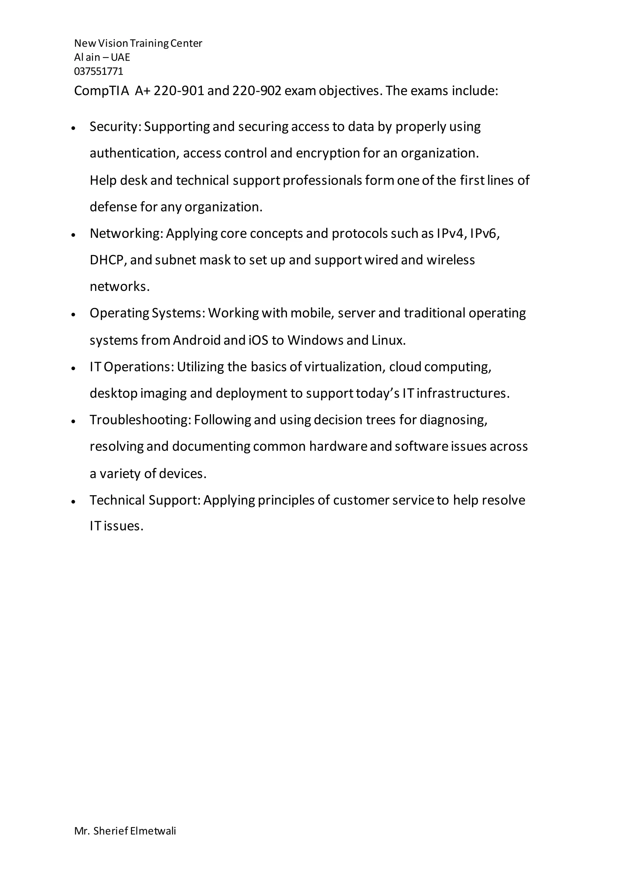 Comptia A Overview DOCX comptia-a-overview-docx